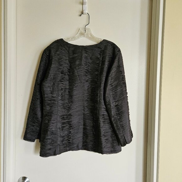 Eileen Fisher Ripple Bindu Silk Jacket M - Picture 6 of 8